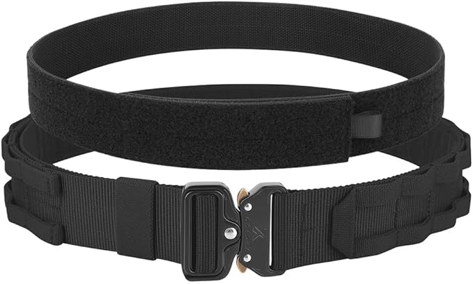 KRYDEX Quick Release Rigger MOLLE Belt 1.75 Inch Inner & Outer Tactical Heavy Duty Belt