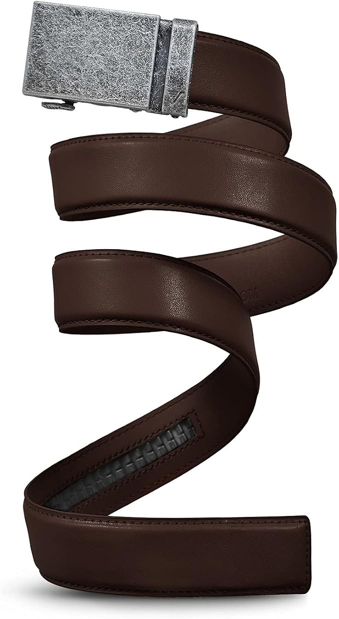 Mission Belt Men's Leather Ratchet Belt, 40mm Metal Collection
