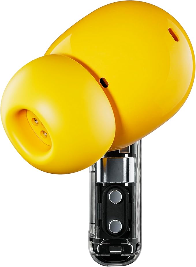 Nothing Ear (a) Wireless Earbuds, 45dB Hybrid Noise Cancelling Earbuds, Hi-Res Audio, Advanced Equaliser, Dual Connect, 6 Mics, 42.5H Playtime Ear Buds Wireless Bluetooth, Yellow