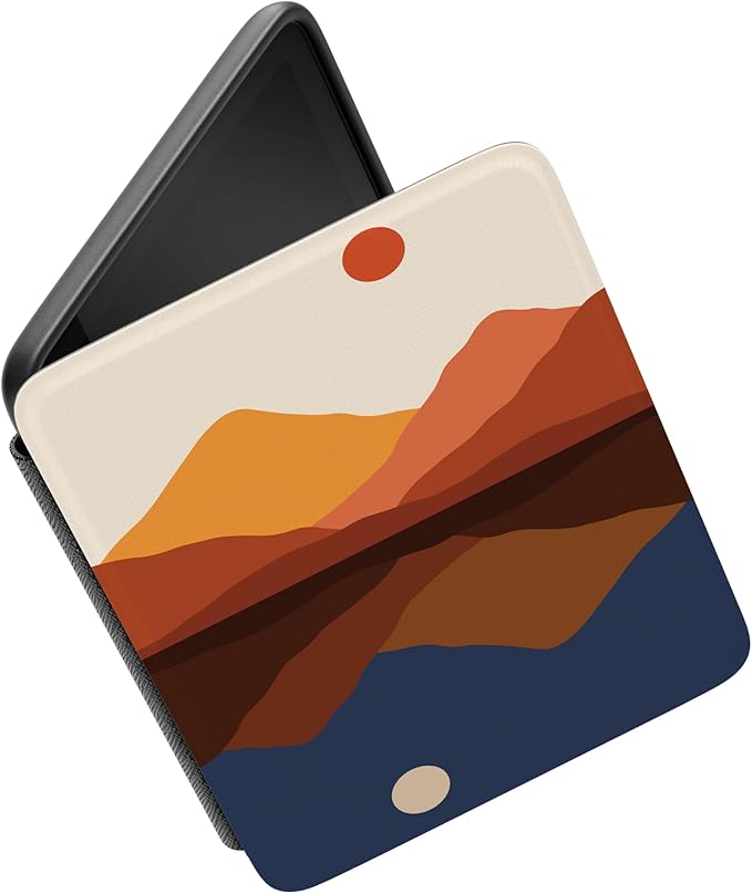 Casely Kindle Case | Opposites Attract | Day & Night Mountains | Compatible with 7" Kindle Colorsoft and 7" Kindle Paperwhite (12th Gen)