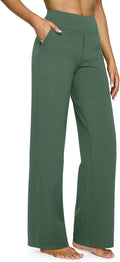 G4Free EverGoing Yoga Pants Women Wide Leg Pants with Pockets High Waist Stretch Dress Casual Sweatpants Petite/Regular/Tall