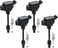 4PCS UF848 Ignition Coils + 4PCS 96210 Iridium Spark Plugs Ignition Coils Pack Fits for 2018-2020 Camry, 2020 Corolla, 2019-2020 RAV4 1.8L 2.5L, Coil Pack Set Aftermarket Parts