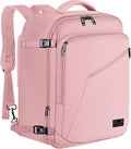 MATEIN 45L Womens Travel Backpack, Extra Large Carryon Backpack Fits Overhead Bin, Cute Weekender Daypack for Travel on Airplane, Traveling Accessories for Women, Pink