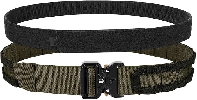 KRYDEX Quick Release Rigger MOLLE Belt 1.75 Inch Inner & Outer Tactical Heavy Duty Belt