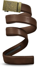 Mission Belt Men's Leather Ratchet Belt, 40mm Metal Collection