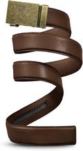 Mission Belt Men's Leather Ratchet Belt, 40mm Metal Collection