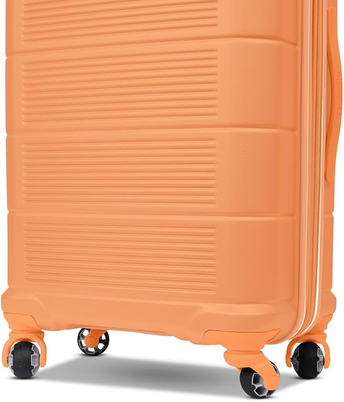 American Tourister Stratum 2.0 Expandable Hardside Luggage with Spinner Wheels, Papaya, 3-Piece Set (20/24/28)