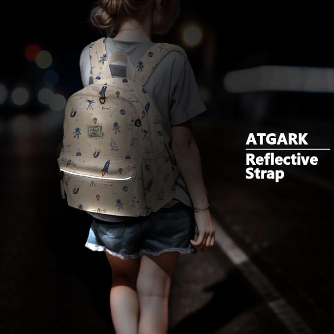 atgark Corduroy Toddler Backpack for Boys 2-5: Preschool Backpack for Boys
