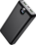 50000mAh High Capacity Power Bank, 30W Fast Charging Portable Charger PD&QC 3.0, 5 Output 2 Input Large Powerbank with LED Display USB C Battery Pack Charger Portable for Outdoor Camping Travel