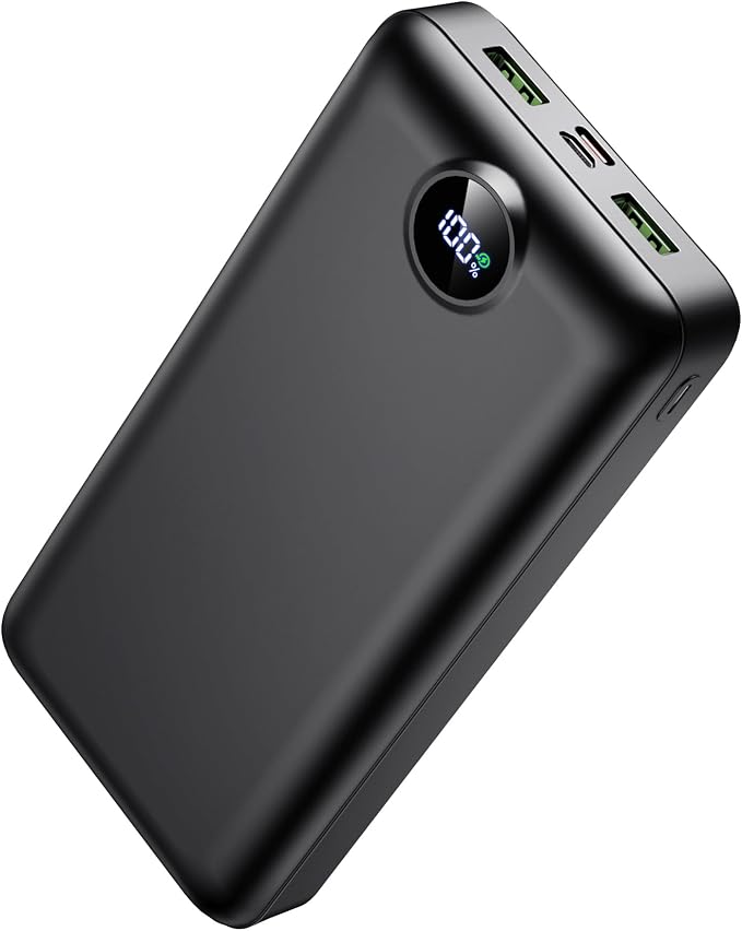 50000mAh High Capacity Power Bank, 30W Fast Charging Portable Charger PD&QC 3.0, 5 Output 2 Input Large Powerbank with LED Display USB C Battery Pack Charger Portable for Outdoor Camping Travel