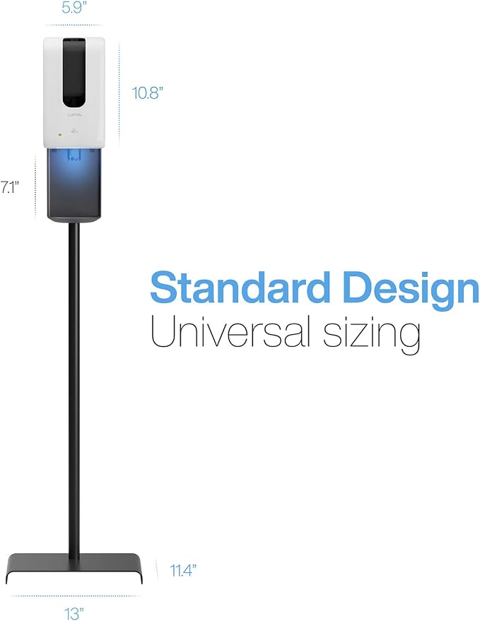 Automatic Hand Sanitizer Dispenser with Stand and Drip Catcher and Refillable Bottle for Restaurants, Schools, Churches - Sanitizer Stand
