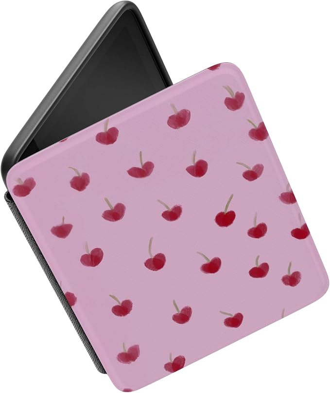 Casely Kindle Case | Very Cherry | Painted Cherries | Compatible with 7” Kindle Colorsoft and 7” Kindle Paperwhite (12th Gen 2024 Models)