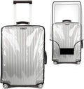 30 Inch Clear Suitcase Cover for Luggage TSA Approved Heavy Duty Waterproof PVC Protector Prevents Scratches Damage for Wheeled Travel Luggage