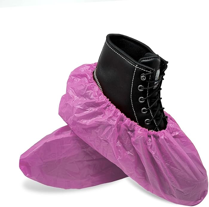 ShuBee Waterproof Shoe & Boot Covers Slip-Resistant Disposable for Plumbing Construction Floor Protection - 40 Pair