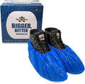 ShuBee Waterproof Shoe & Boot Covers Slip-Resistant Disposable for Plumbing Construction Floor Protection - 40 Pair
