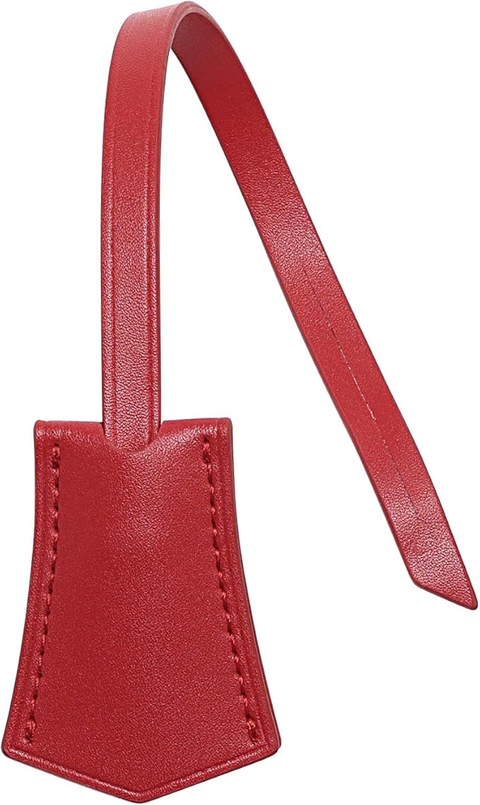 jiesinlov Microfibre Leather Tags for Speedy 25 30 35 Handbag,Luggage or Suitcase Tag (Red Tag)
