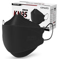 KN95 Face Masks 50 Pack, Breathable Comfortable and Disposable KN95 Mask, Black