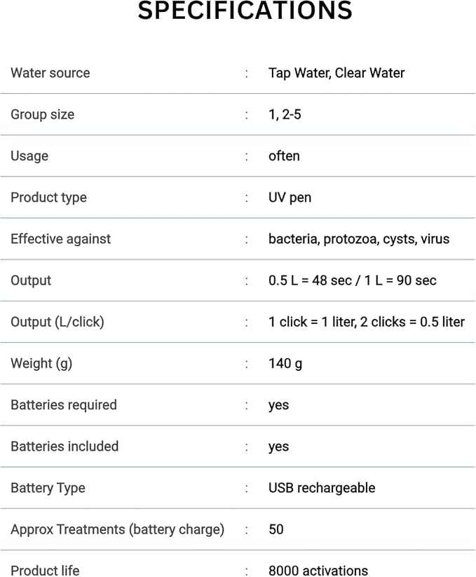 SteriPEN ULT-MP-EF SterPen Ultra UV Water Purifier, Blue, Small