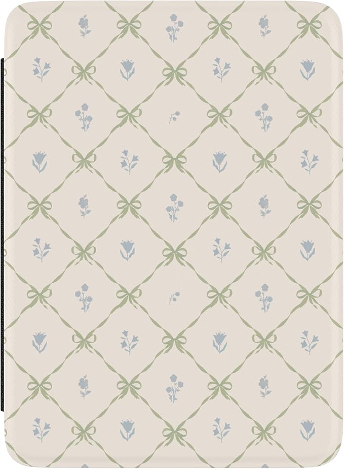 Casely Kindle Case | Petite Petals Floral | Dainty Lattice | Compatible with 7” Kindle Colorsoft and 7” Kindle Paperwhite (12th Gen 2024 Models)