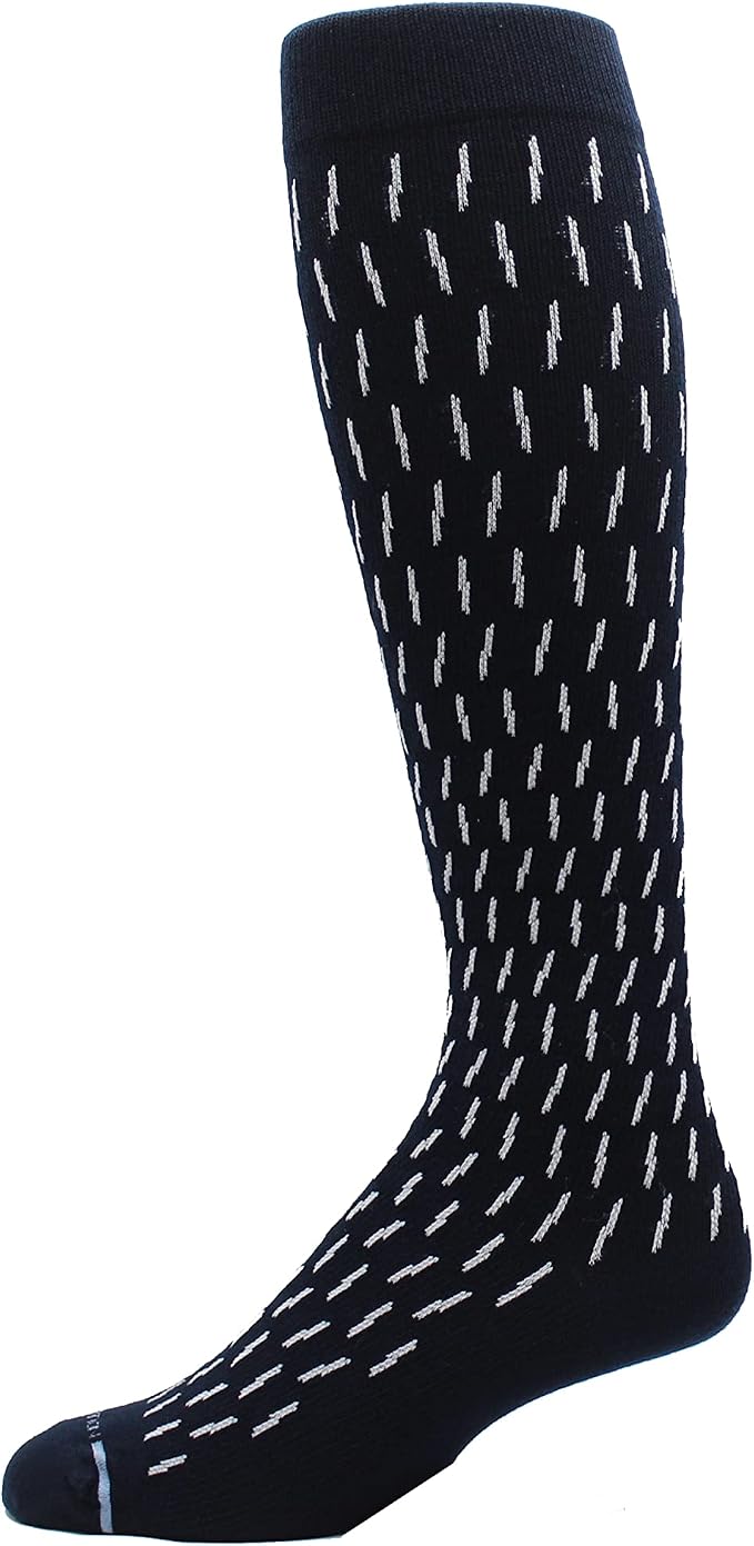 Dr. Motion 4 Pairs Men's Athletic Traveler Graduated Compression Knee High Socks