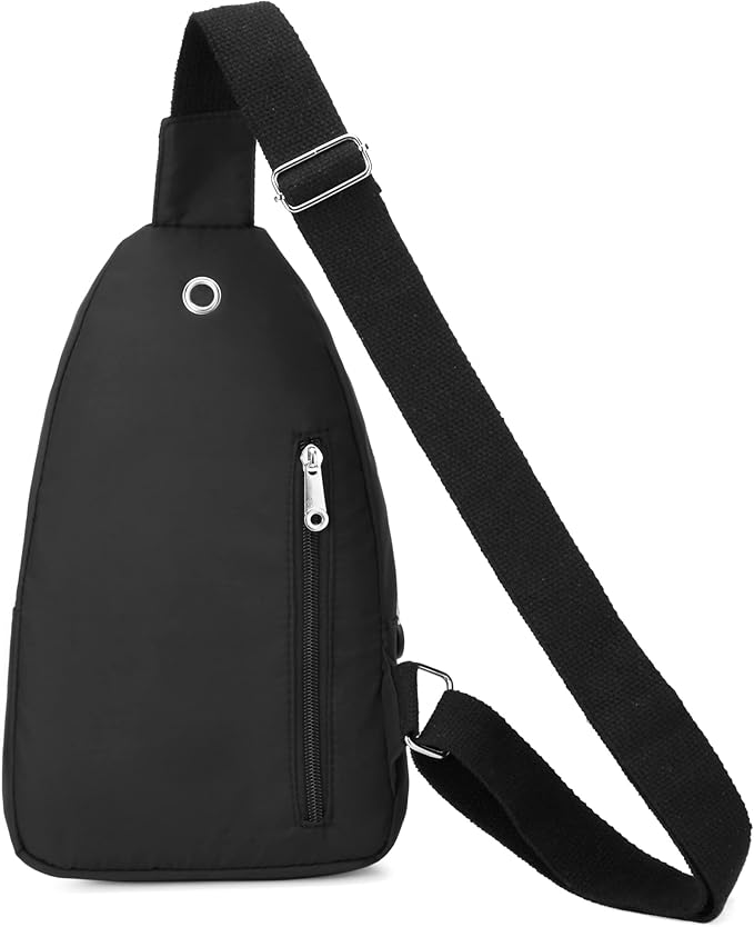 Banelu Sling Bag Crossbody Sling Backpack for Women Men, Small Chest Bag Daypack Fanny Pack Cross Body Bag for Outdoors Hiking Traveling