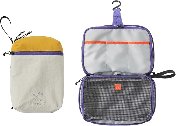 morning deer Large Toiletry Bag Travel Bag with Hanging Hook,Dry-wet Separation Makeup Cosmetic Bag Shaving Kit Travel Organizer for Accessories, Shampoo,Toiletries,Gym,Camping