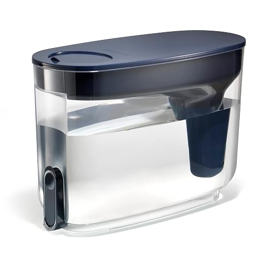 LifeStraw Home — Water Filter Dispenser, 18-Cup, Midnight Blue