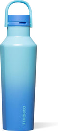 Corkcicle Sport Canteen - Keeps Drinks Cold 25 Hours - Stainless Steel Water Bottle - Triple-Insulated - Spill-Proof - Summer Drinkware Gift - Keeps Drinks Ice Cold - 20 oz - Boom Box Blue