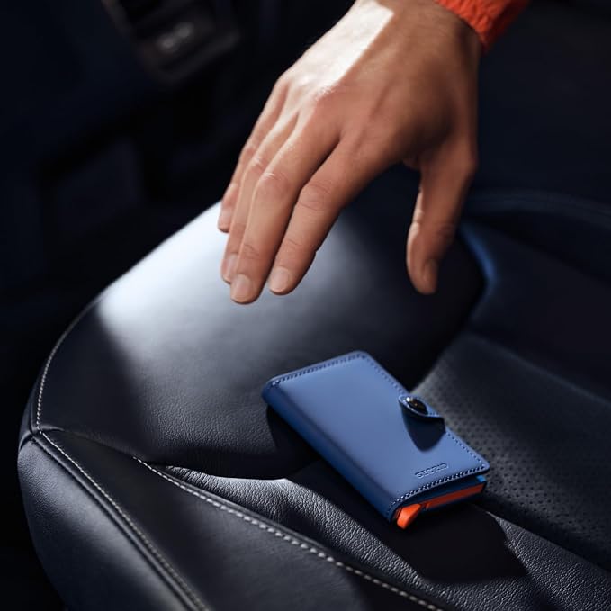Chipolo x Secrid Trackable Miniwallet, Leather Slim Wallet, incl. Rechargeable Bluetooth Tracker Chipolo Card, Works with Apple Find My or Google’s Find Hub with Call Your Phone & Out of Range Alerts