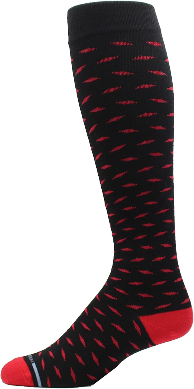 Dr. Motion 4 Pairs Men's Athletic Traveler Graduated Compression Knee High Socks