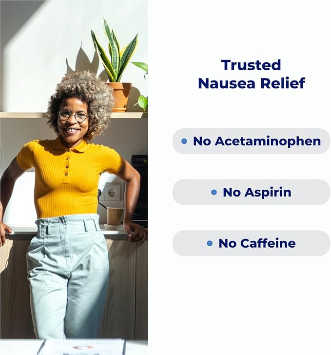 Emetrol Non-Drowsy Nausea Relief - Chewable Medicine for Upset Stomach - Pharmacist Recommended Nausea Relief - Lemon Flavor, 42 Tablets