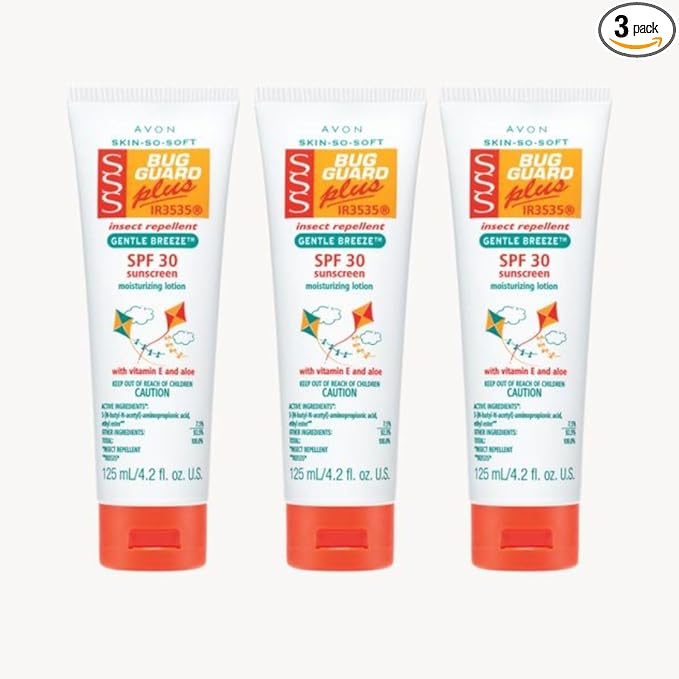 Avon Skin-So-Soft Bug Guard Plus IR3535 SPF 30 Lotions, 4.2 Fl Oz (Pack of 3)