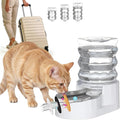 RIZZARI 5L Stainless Steel Gravity Cat Water Bowl Dispenser | BPA-Free Materials,Fresh Water Every Day,Smooth Water Flow,Detachable Components,Suitable for Indoor Use