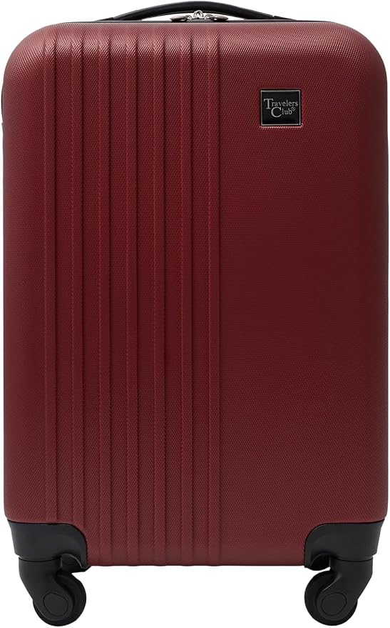 Travelers Club Cosmo Luggage, Rhubarb Red - 20 Inch, 20-Inch