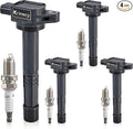 UF311 Ignition Coil Packs and Iridium Spark Plugs Compatible with Honda 03-07 Accord, 02-11 Civic, 02-09 CR-V, 03-11 Element/Acura 06-11 CSX, 02-06 RSX