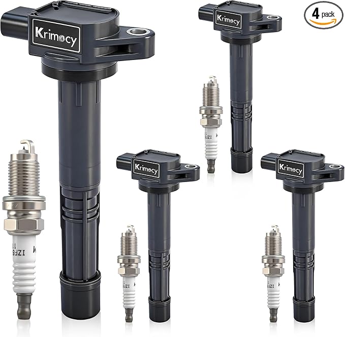 UF311 Ignition Coil Packs and Iridium Spark Plugs Compatible with Honda 03-07 Accord, 02-11 Civic, 02-09 CR-V, 03-11 Element/Acura 06-11 CSX, 02-06 RSX