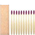 Manual Toothbrush 10PCS Colorful Toothbrush Set Soft Bristle Teeth Whitening Toothbrushes Soft Care Toothbrush(10PCS Purple Color)
