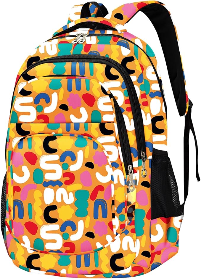 rickyh style School Backpack Travel Bag for Men & Women Lightweight College Back Pack with Laptop Compartmen