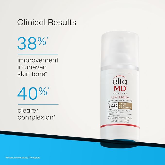 EltaMD UV Clear Tinted Face Sunscreen, SPF 46 Oil- Free Tinted Moisturizer with Zinc Oxide, Dermatologist Recommended Sunscreen, 0.5 oz Pump