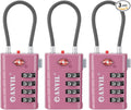 ANVIL TSA Approved Luggage Locks with Search Alert Indicator, 4-Digit Combination Suitcase Lock, Advanced TSA008 Core Heavy Duty Anti-Theft Travel Lock for Double Zippers, Backpacks
