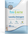 Tru Earth Platinum - Heavy Duty Laundry Detergent Sheets - Up to 64 Loads (32 Count), Fresh Linen Scent - Ultra-Concentrated Formula - Eco-Friendly Laundry Sheets