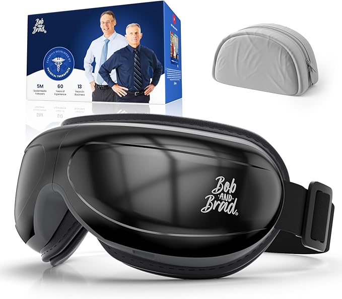 BOB AND BRAD Eye Massager with Heat FSA Eligible HSA, EyeOasis 2 Heated Eye Mask for Dry Eye Relief, Birthday Gifts for Men Women Husband Relax, Temple Massager for Eye Strain Migraine Stress Relief