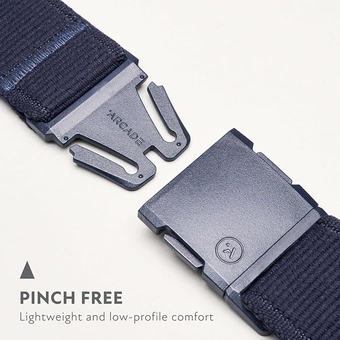 Arcade Belts A2 Unisex Adventure Belt: Heavy Duty Stretch, Metal Free Buckle
