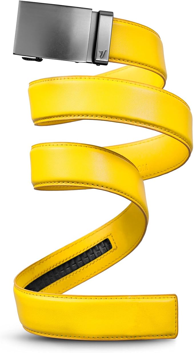 Mission Belt Men's Leather Ratchet Belt, 40mm Metal Collection