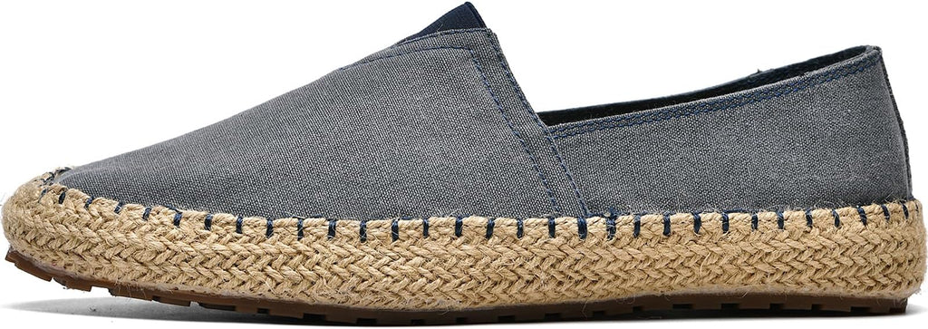 CASMAG Men's Fashion Casual Canvas Espadrille Slip-on Shoes Loafers