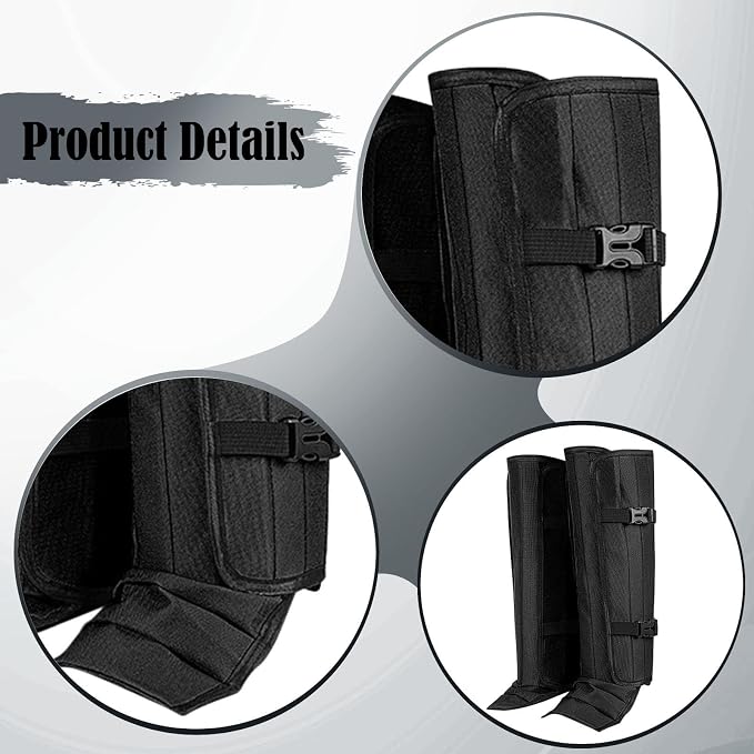 Leg Shoe Covers Waterproof TPU Adjustable Outdoor Walking Hiking Camping Trail Running Suitable for Men Women Snowshoeing