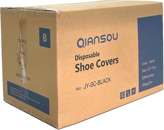 X-Large Disposable Boot & Shoe Covers Non Slip Durable Fits Virtually Most Shoes Case of 1000