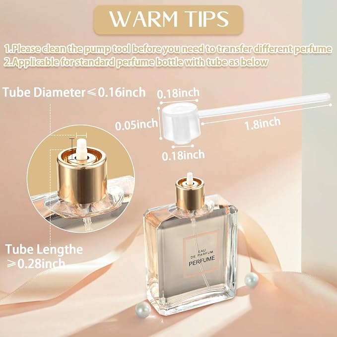 Honeydak 7 Pcs 20ml Travel Perfume Atomizer Bottles, Refillable Cologne Travel Spray Bottles, Portable Empty Perfume Sprayers with Pump Transfer Tools for Purse, Daily Use