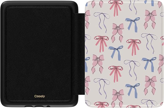 Casely 6" Kindle Case | Coquette Girlie | Pastel Bows | Compatible with 6-inch Amazon Kindle 2024/2022 (11th Generation)