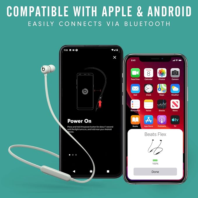 Beats Flex with Apple 20W USB-C Power Adapter - Smoke Gray